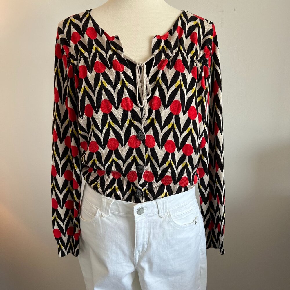Nine West Bold Red Dot Women's Sweater